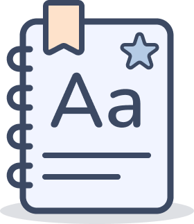 Personal wordbook icon